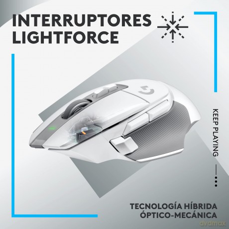 Logitech - G502 X LIGHTSPEED Wireless Gaming Mouse - White/Core