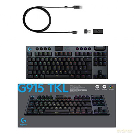 Logitech - G915 TKL Clicky Gaming Keyboard - Nordic Layout