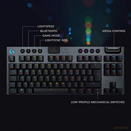 Logitech - G915 TKL Clicky Gaming Keyboard - Nordic Layout