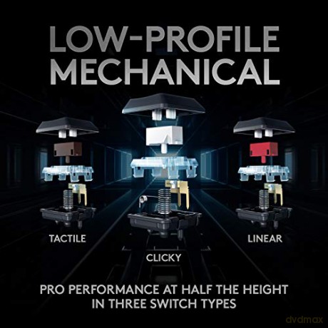 Logitech - G915 TKL Clicky Gaming Keyboard - Nordic Layout