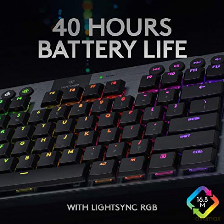 Logitech - G915 TKL Clicky Gaming Keyboard - Nordic Layout