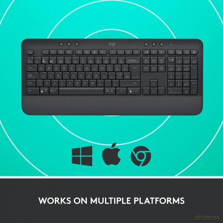 Logitech - Signature K650 Keyboard (Nordic) - Graphite