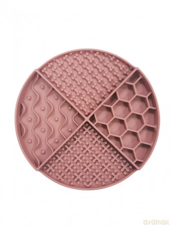 Nordic paws - Lickmat Round - Red - 21x21cm