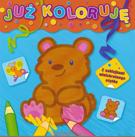 Już koloruję - niebieska miś [KSIĄŻKA]