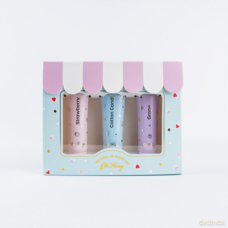 Oh Flossy - Natural Lip Gloss Set - Set of 3 - FL030346