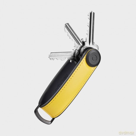 OrbitKey - Hybrid Leather Key Organiser - Solar Yellow