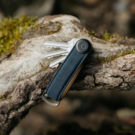 OrbitKey - Waxed Canvas Key Organiser - Navy Blue