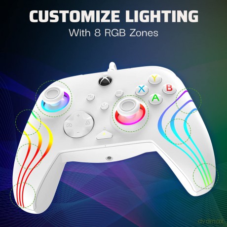 PDP Afterglow Wave Wired Controller White Licensed Xbox