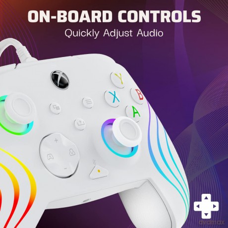 PDP Afterglow Wave Wired Controller White Licensed Xbox