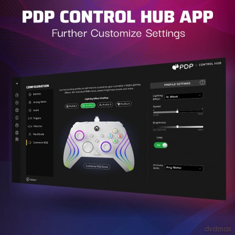 PDP Afterglow Wave Wired Controller White Licensed Xbox