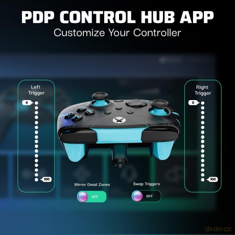 PDP Rematch Wired Controller Titan Steel GLOW Xbox