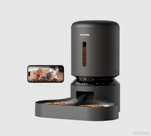 Petlibro - Granary Camera Dual Food Tray - Black - 5L