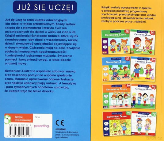 Już się uczę. Elementarz 3-latka [KSIĄŻKA]