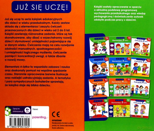 Już się uczę. Elementarz 4-latka [KSIĄŻKA]
