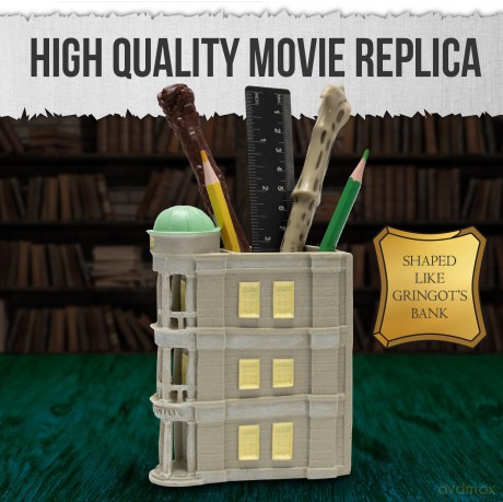 Harry Potter uchwyt na długopisy Bank Gringota Harry Potter Desk Tidy Pen Pot - Gringotts