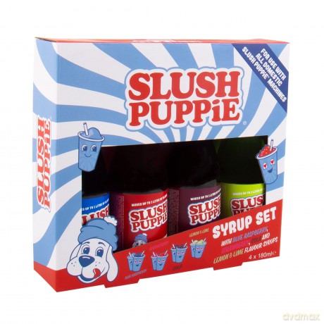 SLUSH PUPPiE ORIG 4x180ml Syrup Set-BLR/STRW/C/LL