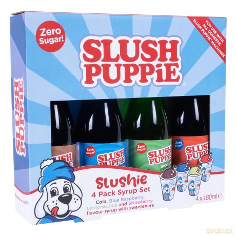 SLUSH PUPPiE Zero Sugar 4 Pack Syrup - 180ml