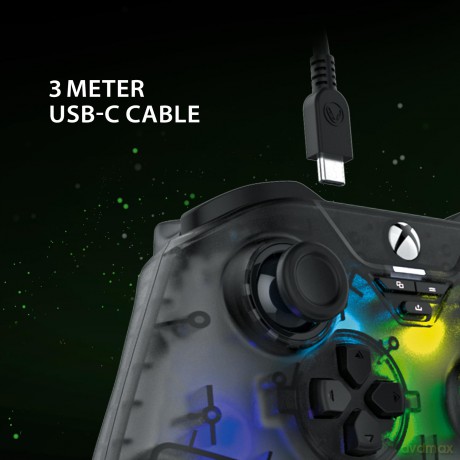 Snakebyte GamePad RGB X (Smoke Grey) - XBOX/PC