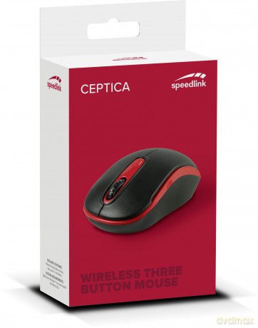 Speedlink - CEPTICA Mouse - Wireless, black-red