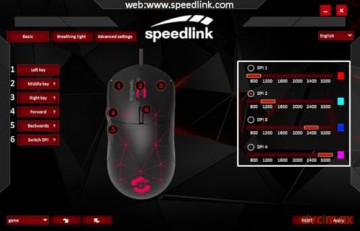 Speedlink - Corax Gaming Mouse - Black