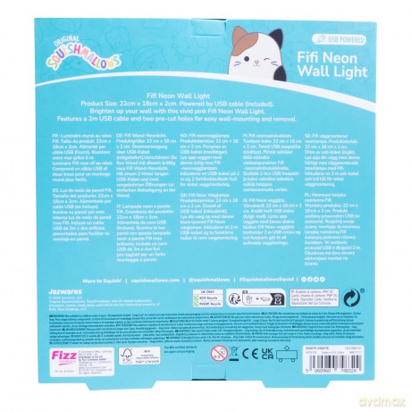 Squishmallows - Fifi Neon Wall Light - Pink