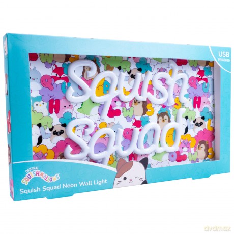 Squishmallows - Squish Squad Neon Wall Light - Neon Pink