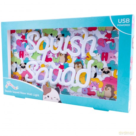 Squishmallows - Squish Squad Neon Wall Light - Neon Pink