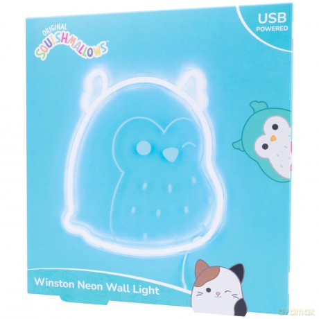 Squishmallows - Winston Neon Wall Light - Blue