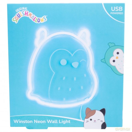 Squishmallows - Winston Neon Wall Light - Blue