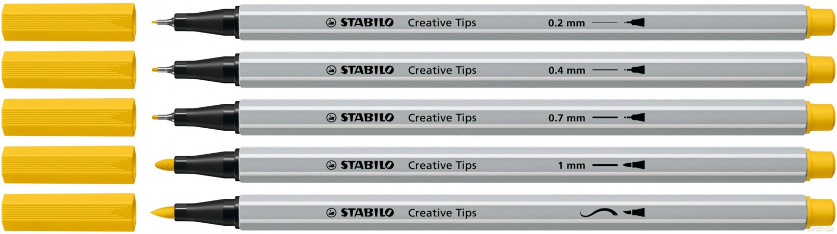 Stabilo - Creative Tips Metal box of 50 pcs. ARTY - (204084)