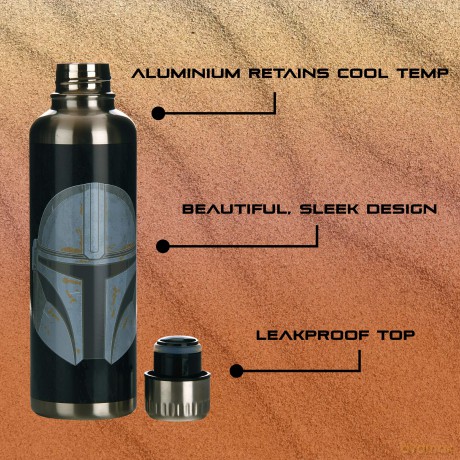 Star Wars - The Mandalorian - The Mandalorian Metal Water Bottle (PP7361MAN)