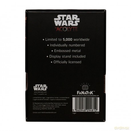 Star Wars The Acolyte Limited Edition ingot