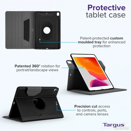 Targus - VersaVu Classic Case for iPad (9th/8th/7th gen. 10.2 - 10.5 - Black
