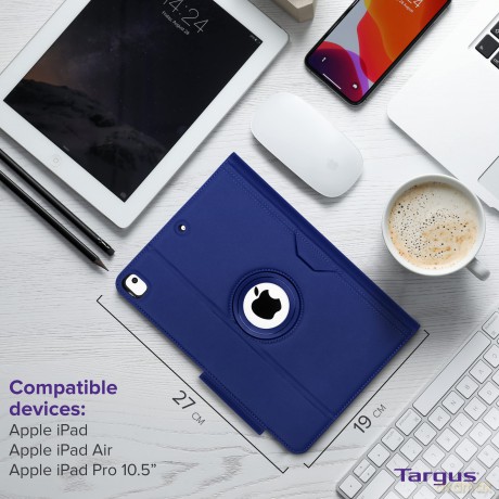 Targus - VersaVu Classic Tablet Case for iPad (9th/8th/7th gen.) 10.2- 10.5 - Blue