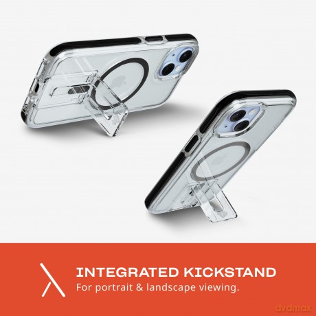 Tech21 - Evo Kick MagSafe iPhone 15/14/13 Clear Black