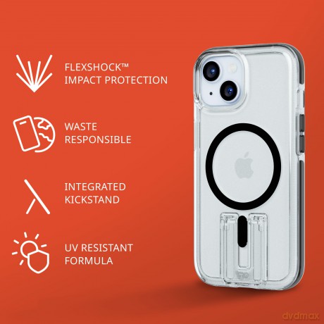 Tech21 - Evo Kick MagSafe iPhone 15/14/13 Clear Black