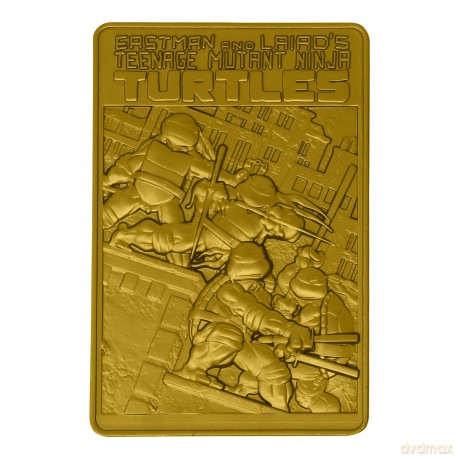 Teenage Mutant Ninja Turtles Limited Edition 24k Gold Plated Comic Book Cover Ingot