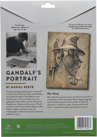 The Lord of the Rings - Portrait of Gandalf The Grey Statue Art Print