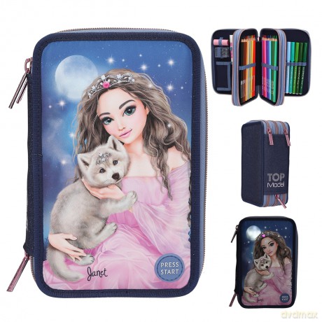 TOPModel - Triple Pencil Case LED WOLF (0413150)