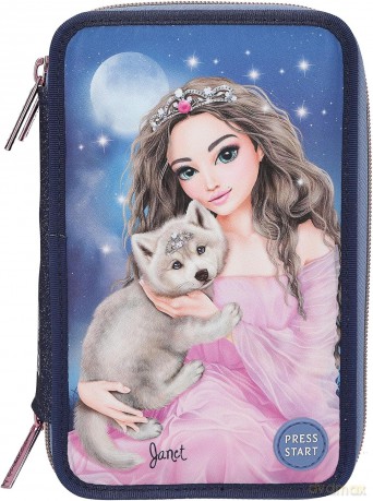 TOPModel - Triple Pencil Case LED WOLF (0413150)