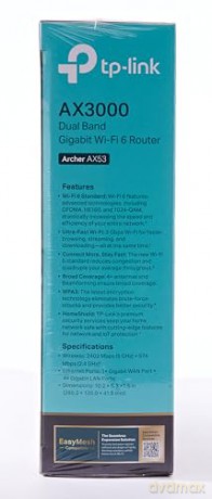 TP-Link - AX3000 Dual-Band Gigabit Wi-Fi 6 Router /Archer AX53