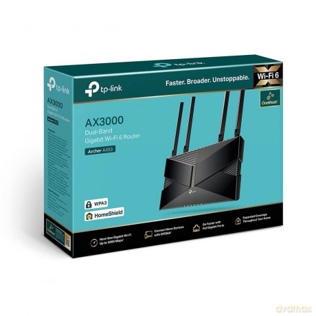 TP-Link - AX3000 Dual-Band Gigabit Wi-Fi 6 Router /Archer AX53