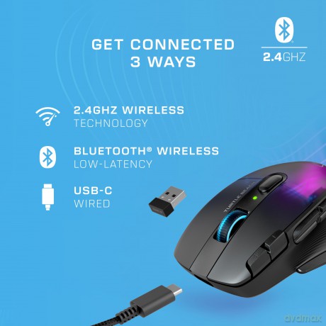 Turtle Beach - Kone XP Air Wireless Gaming Mouse with Charging Dock