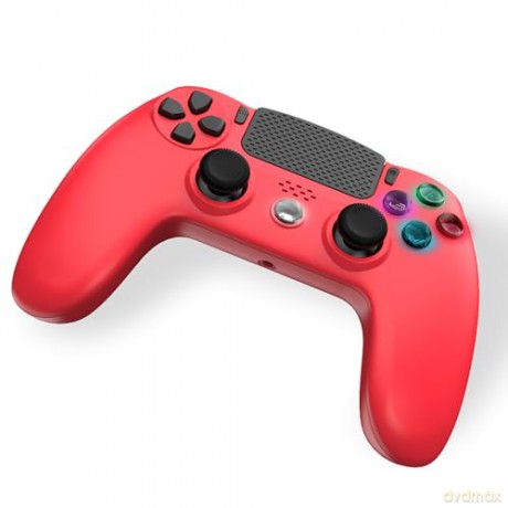 Wireless Controller for PS4 with 3,5mm jack slot - LED - Red