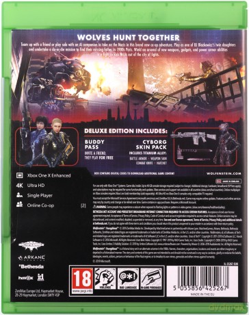 Wolfenstein: Youngblood (Deluxe Edition) (Deluxe Edition, English) [GRA XBOX ONE]