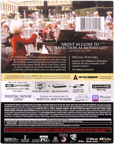Amadeus (Amadeusz) [Blu-Ray 4K]