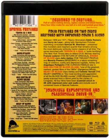 Fear In The Philippines: The Complete Blood Island Films [2xBlu-Ray]