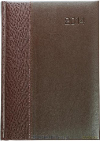 Kalendarz 2014 Książkowy A5 gecco/brąz [KSIĄŻKA]