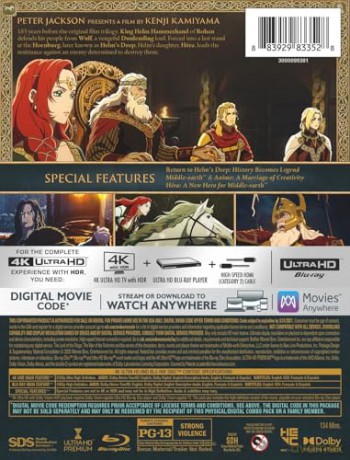 The Lord Of The Rings: The War Of The Rohirrim (Władca Pierścieni: Wojna Rohirrimów) (steelbook) [Blu-Ray 4K]+[Blu-Ray]