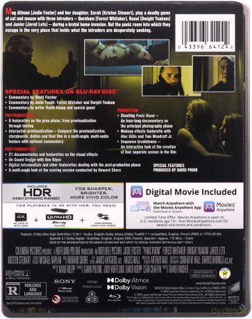 Panic Room (Azyl) (steelbook) [Blu-Ray 4K]+[Blu-Ray]